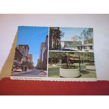 multiview, NICOLLET MALL, MINNEAPOLIS, MINNESOTA, USA used postcard 1976 pm =