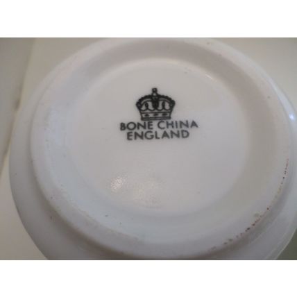 2 - Flora Design - Fine Bone China - Mugs/Cups/Beakers - Black Crown Mark