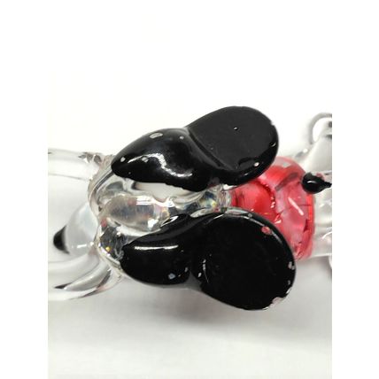 Vintage Lucite 1.75" Beagle Snoopy Dog Christmas Ornament Charm Figurine 1970's