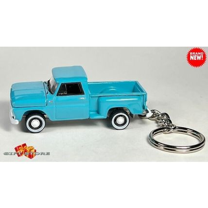 VERY RARE KEYCHAIN BLUE 64~65~66 CHEVY C10 STEPSIDE CUSTOM Ltd NICE GIFT
