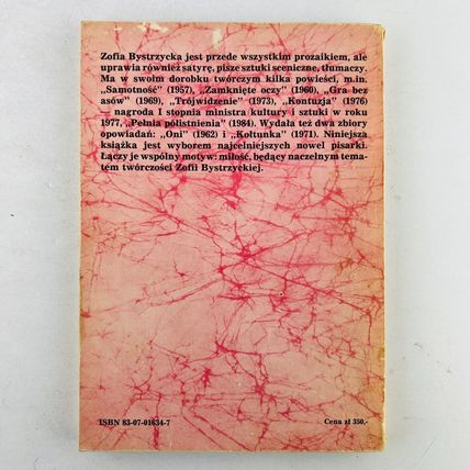 Zofia Bystrzycka Opowiadania sentymentalne Paperback 1979