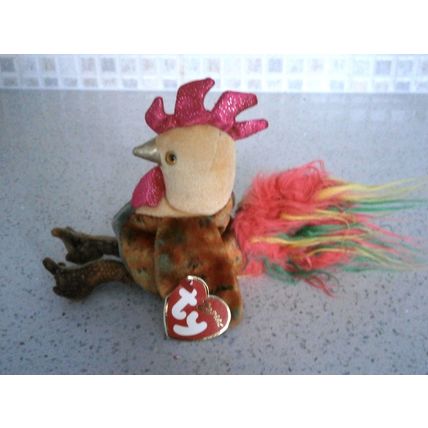 Ty Rooster Beanie Baby 2000 - Year Of The Rooster Chinese Zodiac