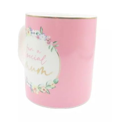 Mum Mug for a Special Mum Pink Floral 9.5 CM Ceramic Mothers Day Gift Tableware