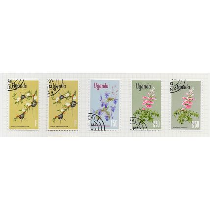 UGANDA 1969 STAMPS USED SELECTION U-PICK FLOWERS PICK FROM THOSE SHOWN