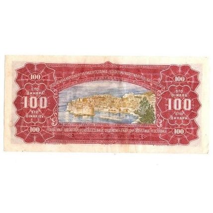 Yugoslavia 100 Dinara 1955 Banknote