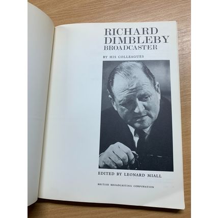 1966 1ST EDITION "RICHARD DIMBLEBY BROADCASTER" BBC VINTAGE PAPERBACK BOOK (P3)