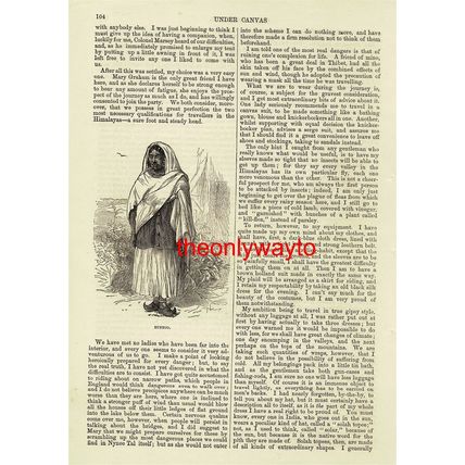 Bunnoo, Woman's Costume From Himalayan Regions, Book Illustration (Print), 1875