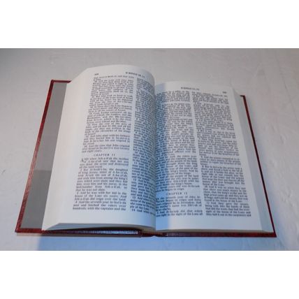 HOLY BIBLE Placed by THE GIDEONS in Red Hardcover 1978