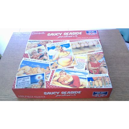 SAUCY SEASIDE POSTCARDS by BAMFORTH Jigsaw Puzzle (500 Piece) The Works