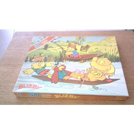 BUZBY Wooden Jigsaw Puzzle (50 Large Pieces) Arrow Puzzles (VINTAGE 1979)
