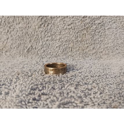 1970 Washington Quarters, Handmade Coin Ring, Size 6 1/2