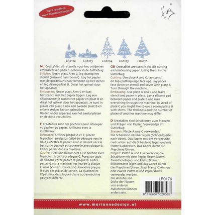 Marianne. Christmas Tree Die. Die Cutting Cardmaking Scrapbooking Crafts