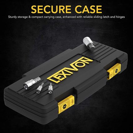 LEXIVON Master HEX Bit Socket Set, Premium S2 Alloy Steel | Complete 32-Piece, S
