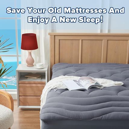 King Mattress Pad for Back & Hip Pain Relief, Pillow Top Cooling Bed Topper Quil