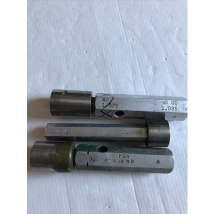 lot THE PIPE MACHINERY GO NO GO PLUG GAGE 1.068,1.079,AD