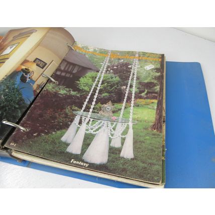 Binder LOT of 24 Macrame Craft Magazines Vintage Illumiating Pat Depke Animals