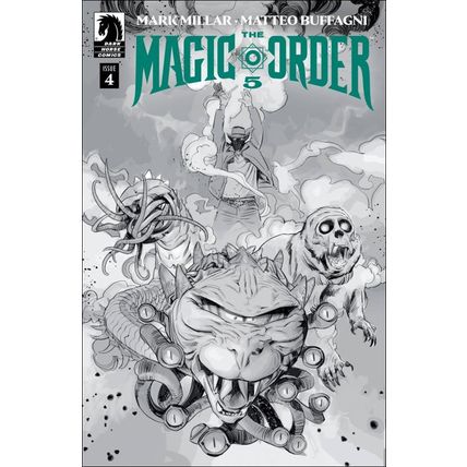 Magic Order 5 (2025) #4 Dark Horse MARK MILLAR MILLARWORLD B&W Variant
