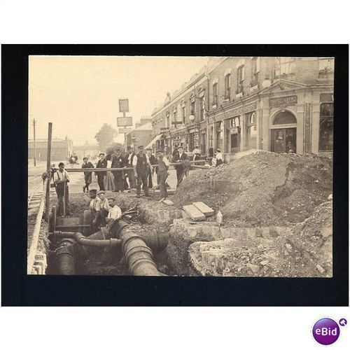 LONDON Leyton Gas Mains Postcard (NS33)