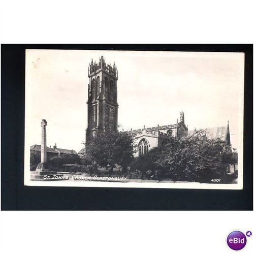Somerset GLASTONBURY St John's Church Postcard by RA (4501)