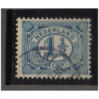 NETHERLANDS 1898 1 1/2C BLUE F/U SG170