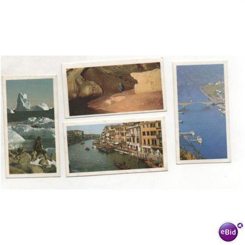 1984 Brooke Bond Tea cards x 4 Features of the World Nos.36,47,25,41 (set 18)