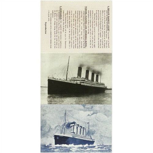 6 Small Print Steam Ship RMS Titanic Interior Rooms etc