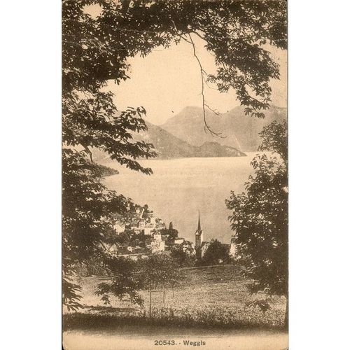 Antique Switzerland Postcard 1923 - 20543 Weggis