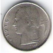 BELGIQUE 1 FRANC 1976