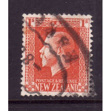 NEW ZEALAND 1915 SG 430 ? 1s VERMILION FINE USED#4