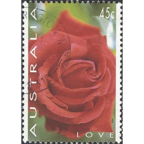 AUSTRALIA, FLOWER, Valentine Rose, red 1994, 45c