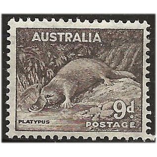 Australia 1943 SG191 9d Chocolate Mounted Mint . ..