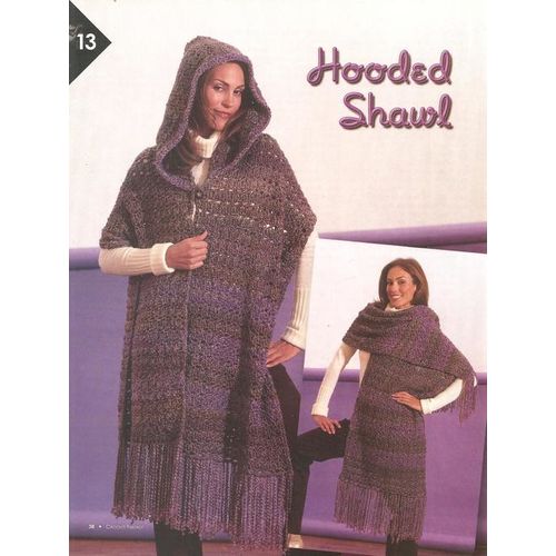 Crochet Shawl Pattern Hooded Shawl