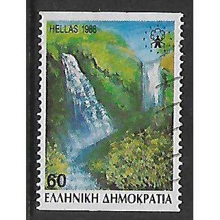 GREECE 1988 WATERFALLS 60d EDESSA WATERFALLS SG 1792A FINE USED