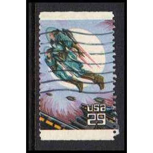 Used 2743 29c Futuristic Spaceship Fine BPS W4748
