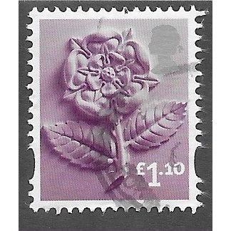 ENGLAND £1.10 'TUDOR ROSE' (EN41) FINE USED (EBID76-242)