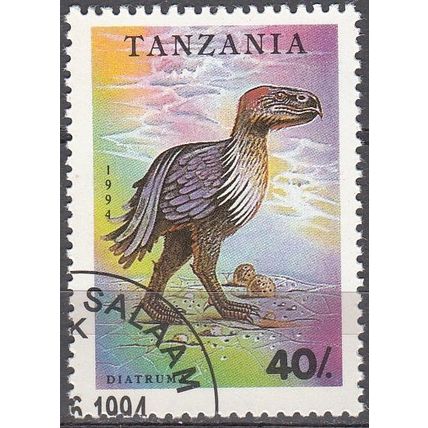 Tanzania 1994 Michel 1767 O Cote (2005) 0.10 Euro Animal préhistorique Diatryma