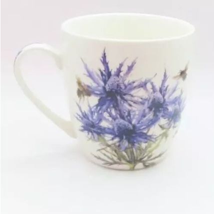 Thistle Fine China Mug & Coaster with Melamine Tray Set Boxed Gift Tableware