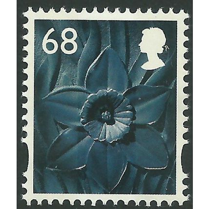 W123 68p Daffodil ~ WALES Unmounted Mint