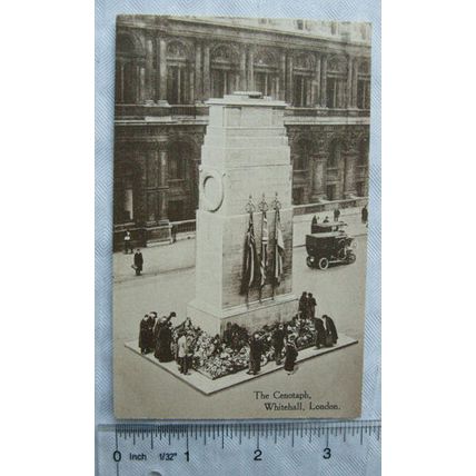 1927 postcard The Cenotaph, Whitehall, London