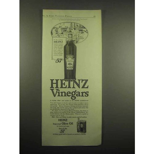 1918 Heinz Vinegars Ad