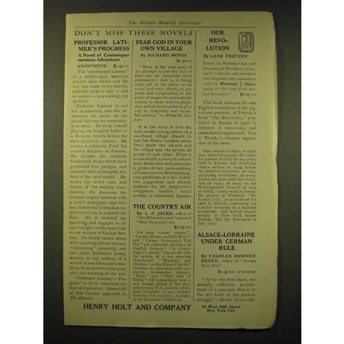 1918 Henry Holt and Company Ad - Don't miss these novels