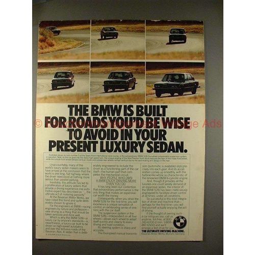 1979 BMW 528i Car Ad, Built For Roads You'd Avoid!!