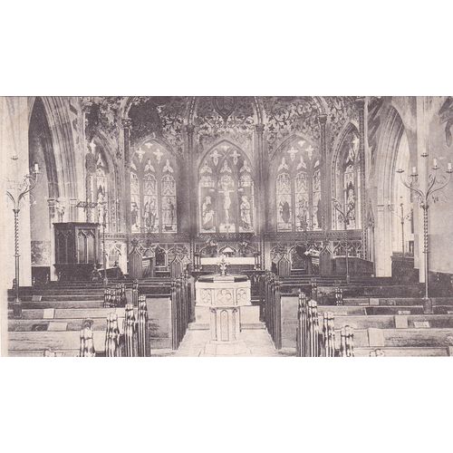 Interior of Church Moreton Dorset Postcard (DOR76639)