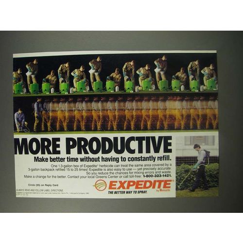 1990 Monsanto Expedite Ad - More Productive