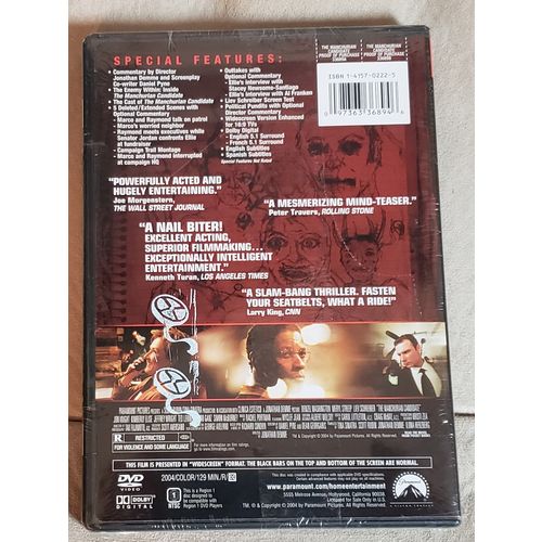 The Manchurian Candidate starring Washington/Streep/Schreiber~New DVD (2004)