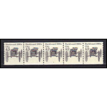 2124 4.9c Buckboard Very Fine MNH Dry Gum PNC 4/5 X0264