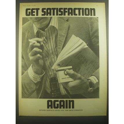 1967 Senior Service Cigarettes Ad