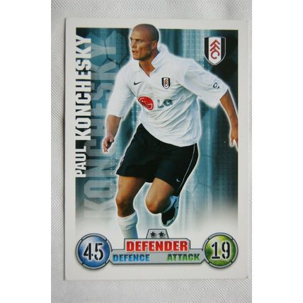 2007/08 Topps Match Attax Trading Card - Paul Konchesky, Fulham FC