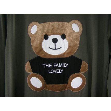 Khaki dress with fluffy bear decoration 95% cotton size 2XL Cotton 95%. 113