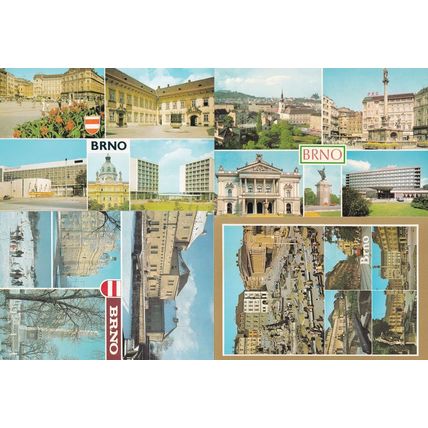 BRNO Czechoslovakia 19 Multi Views 4x Superb Postcard s